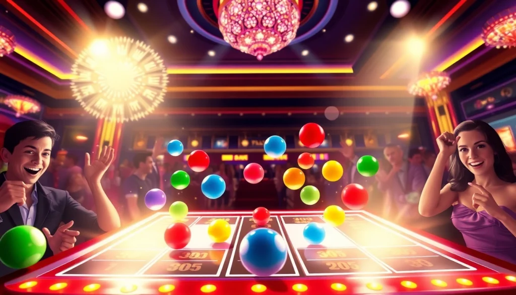 Menangkan hadiah besar dengan plinko slot yang berwarna-warni saat bola jatuh melalui pin di kasino.