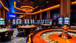 Experience the excitement of RR88 with vibrant casino activities and lavish gaming setups.