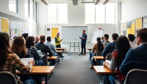 Enhance your skills with OSHA training Carolinas in a professional classroom environment.