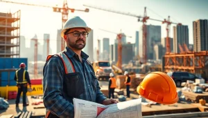 Manhattan Commercial General Contractor managing a vibrant construction site with active workers.