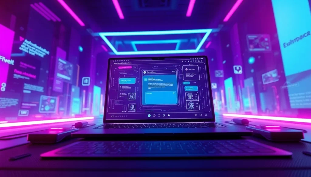 Engaging NSFW AI chatbot interface in a sleek digital environment.