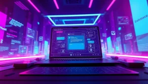 Engaging NSFW AI chatbot interface in a sleek digital environment.