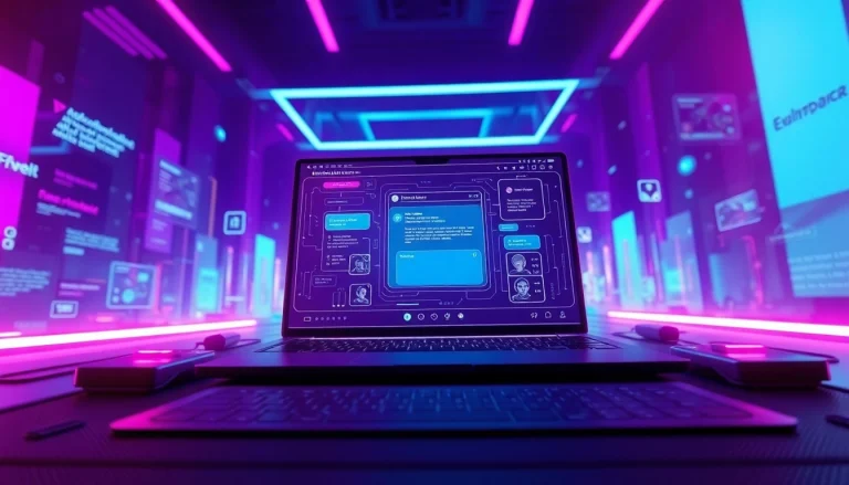 Engaging NSFW AI chatbot interface in a sleek digital environment.