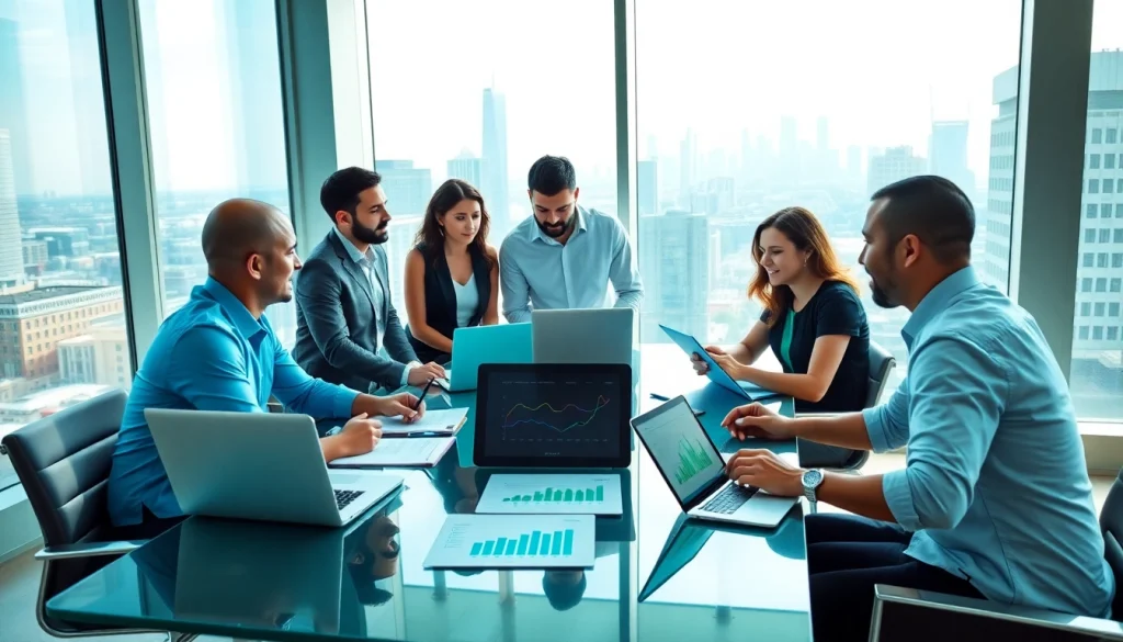 Innovative team discussing growth strategy trends during a collaborative meeting.