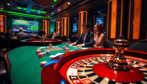 Experience thrilling gaming action at hay.win with professional poker and vibrant casino atmosphere.