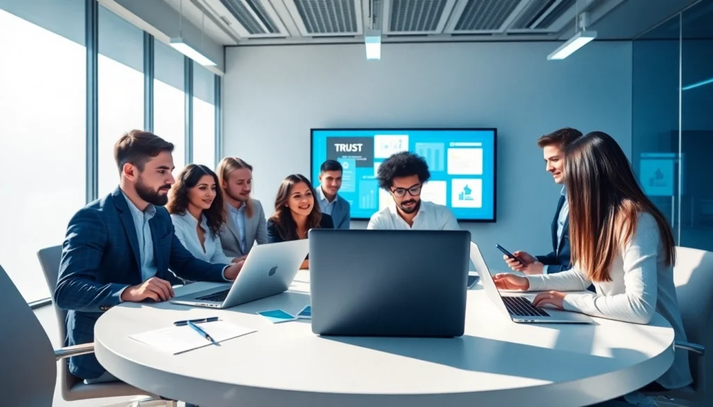 多元专业人士使用 WPS Office 办公产品进行协作场景，体现创新与团队协作。