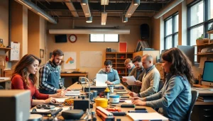 Engaged students in a Trade School Tennessee classroom demonstrating hands-on skills.