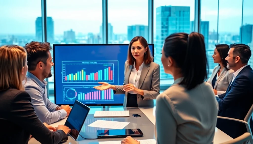 Conducting Bid-No-Bid Analysis in a modern office meeting environment.