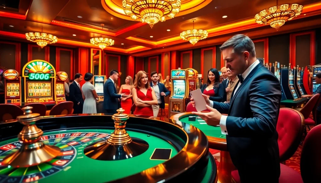 Découvrez l'excitation d'un casino en ligne fiable avec des joueurs à une table de roulette à enjeux élevés.