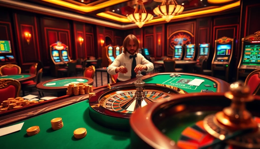 Vivez l'excitation d'un casino en ligne fiable avec des tables de jeu vibrantes et une action palpitante à la roulette.