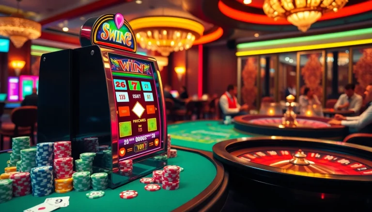 Adegan mesin slot yang menarik melambangkan strategi kemenangan di www.dalessouthlakepharmacy.com/transfer-prescription dalam kasino yang penuh warna.