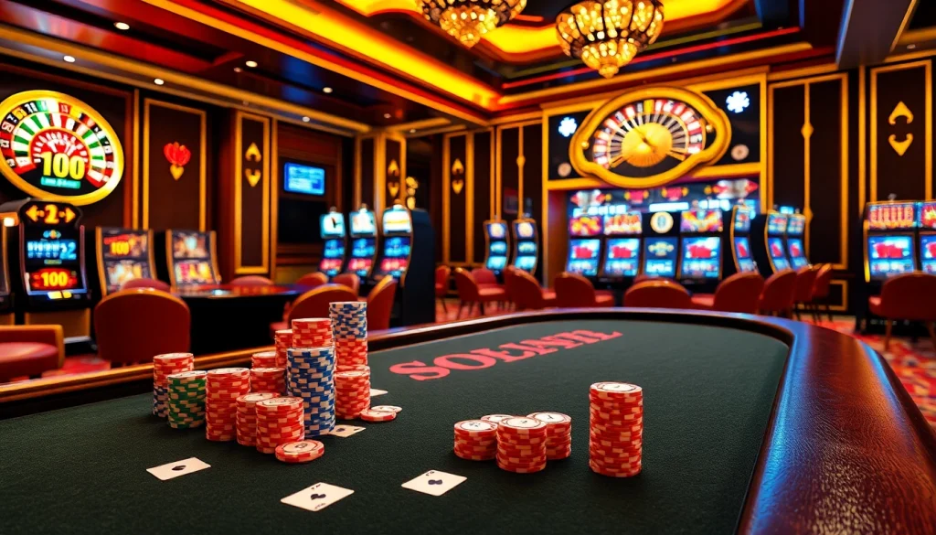 Engage with thrilling gameplay at https://gg88.gold/, featuring exciting poker tables and elegant casino decor.