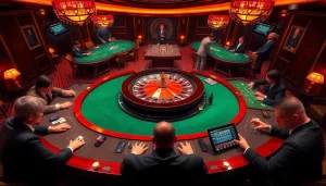 Jouer à des jeux passionnants dans un casino en ligne Français avec des tables de roulette et de poker.