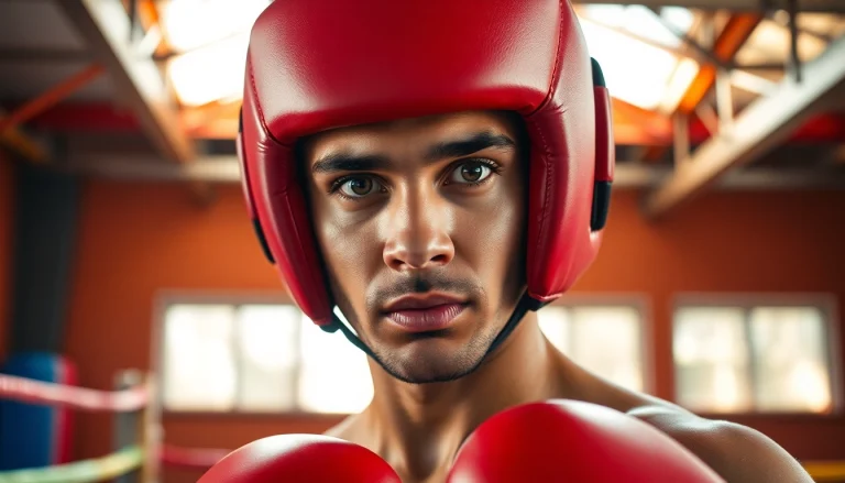 Training mit Headgear Boxing, schützt den Kopf des Boxers vor Verletzungen während des Trainings.